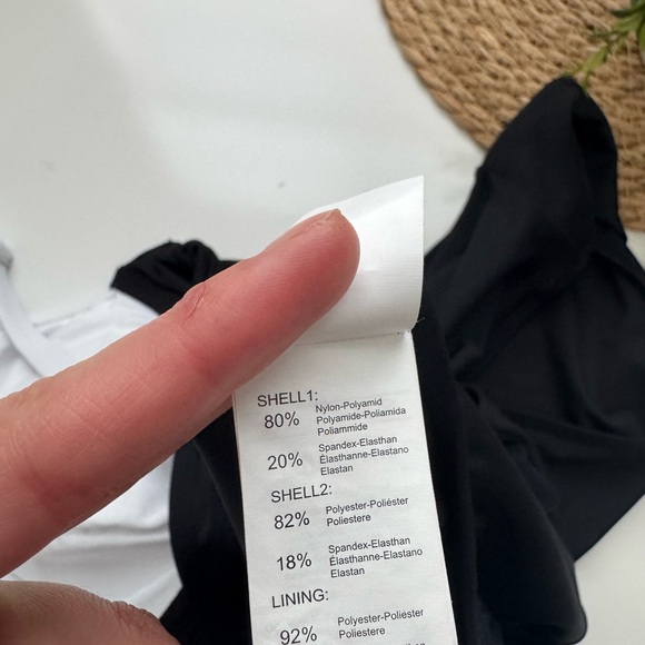 CUPSHE x JoJo Audrey V-Wire Colorblock One-Piece Swimsuit Size XL - Picture 10 of 12